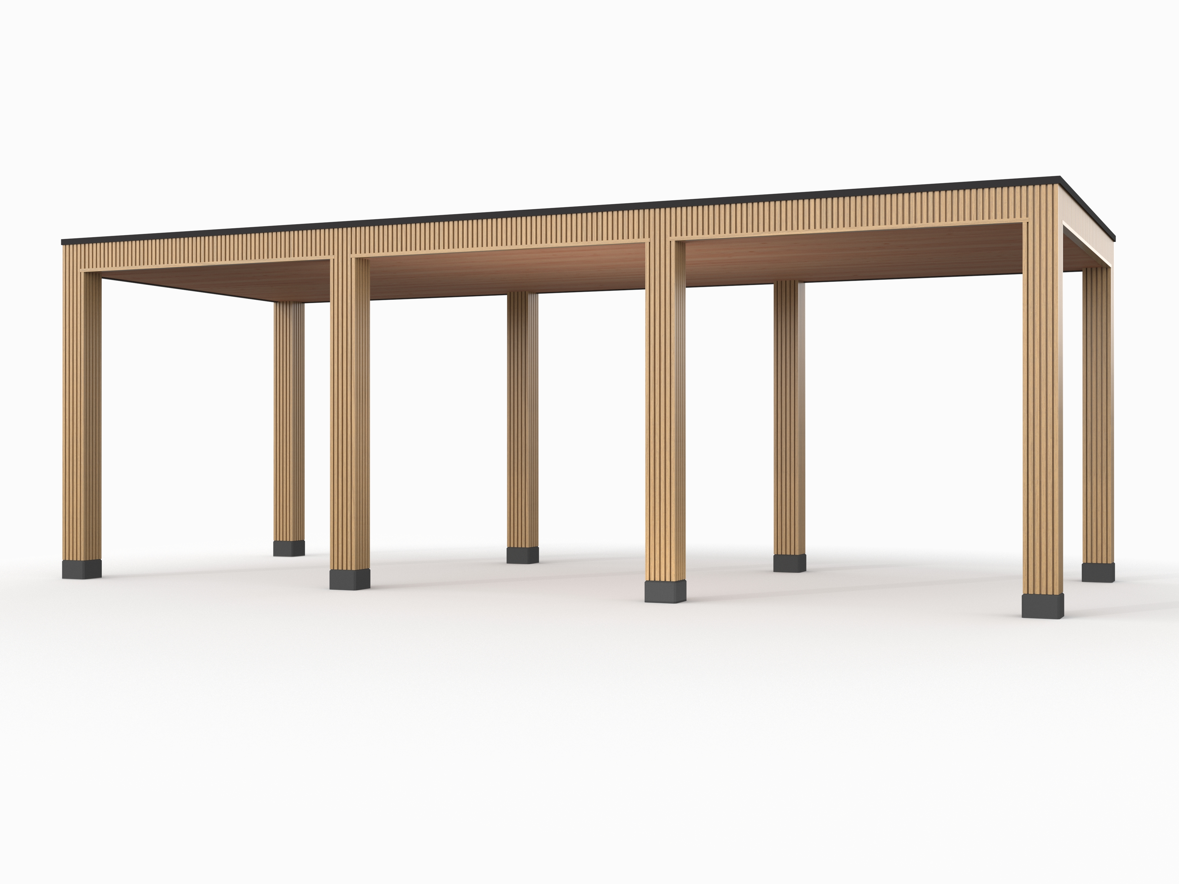 Douglas overkapping, 750 x 300, Westwood Rhombus Red Cedar - Afbeelding 1